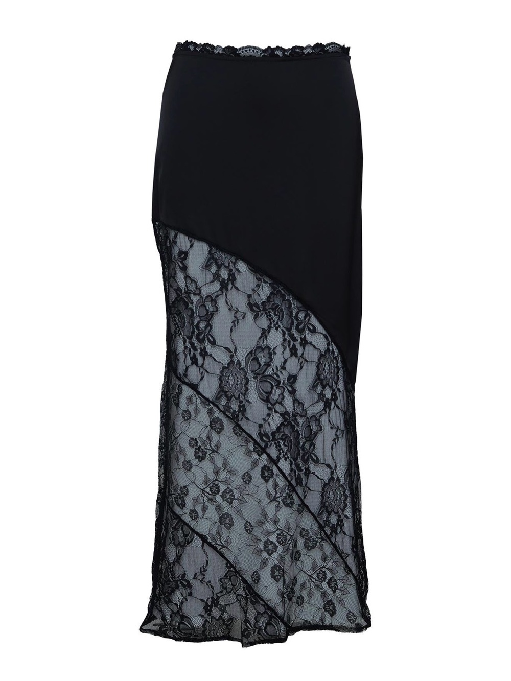 Princess Polly Black Lace Maxi Skirt Petite